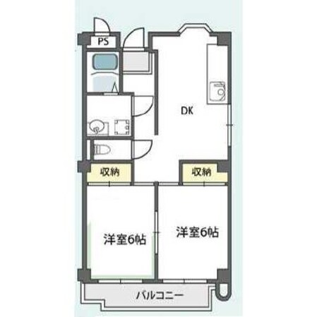 サンライズツイン関目2号館の物件間取画像